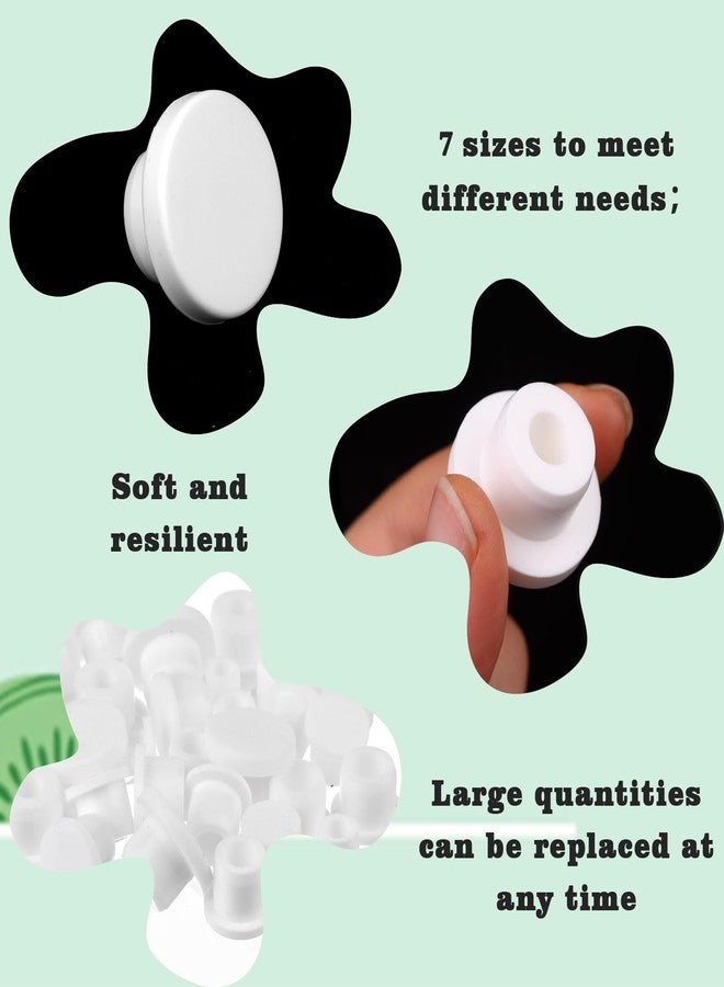 Oppaxf 35Pcs Silicone Salt And Pepper Shaker Stoppers 10,11,12,13,14,15,16mm Stoppers for Salt and Pepper Shakers, Salt Shaker Plug Replacement Salt,Pepper Shaker Stoppers Plugs for Pots Bottles Pipes - Image 3