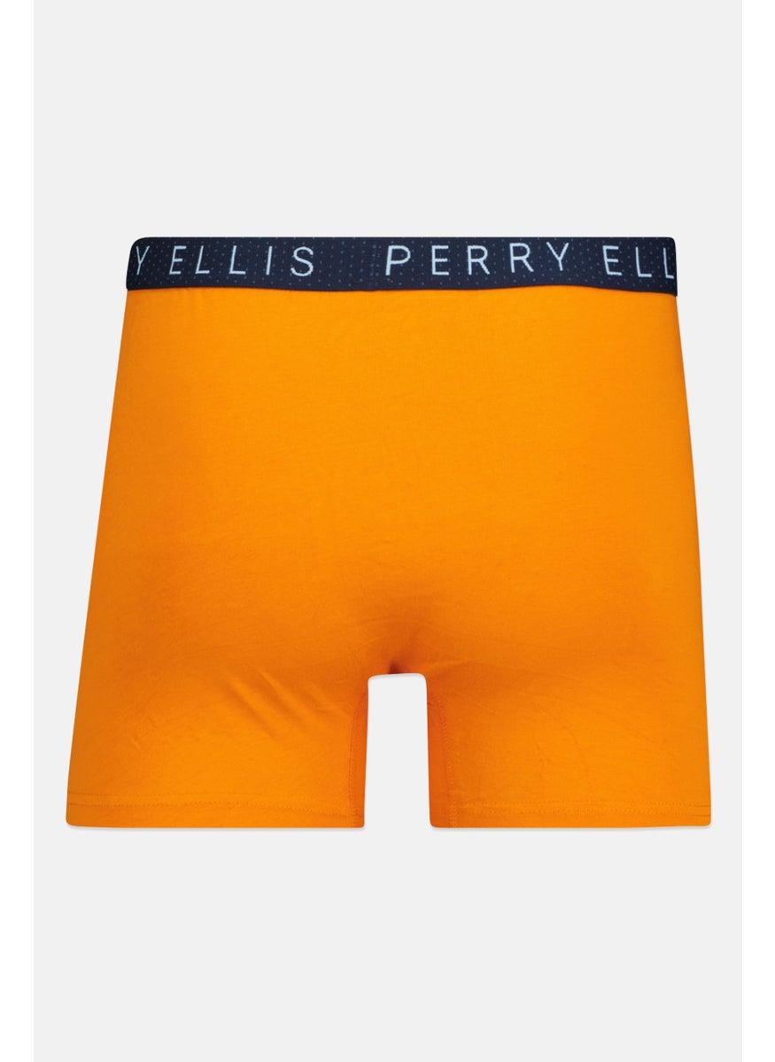PERRY ELLIS Men 3 Pack Brand Logo Boxer Briefs, Multicolor  - Image 3