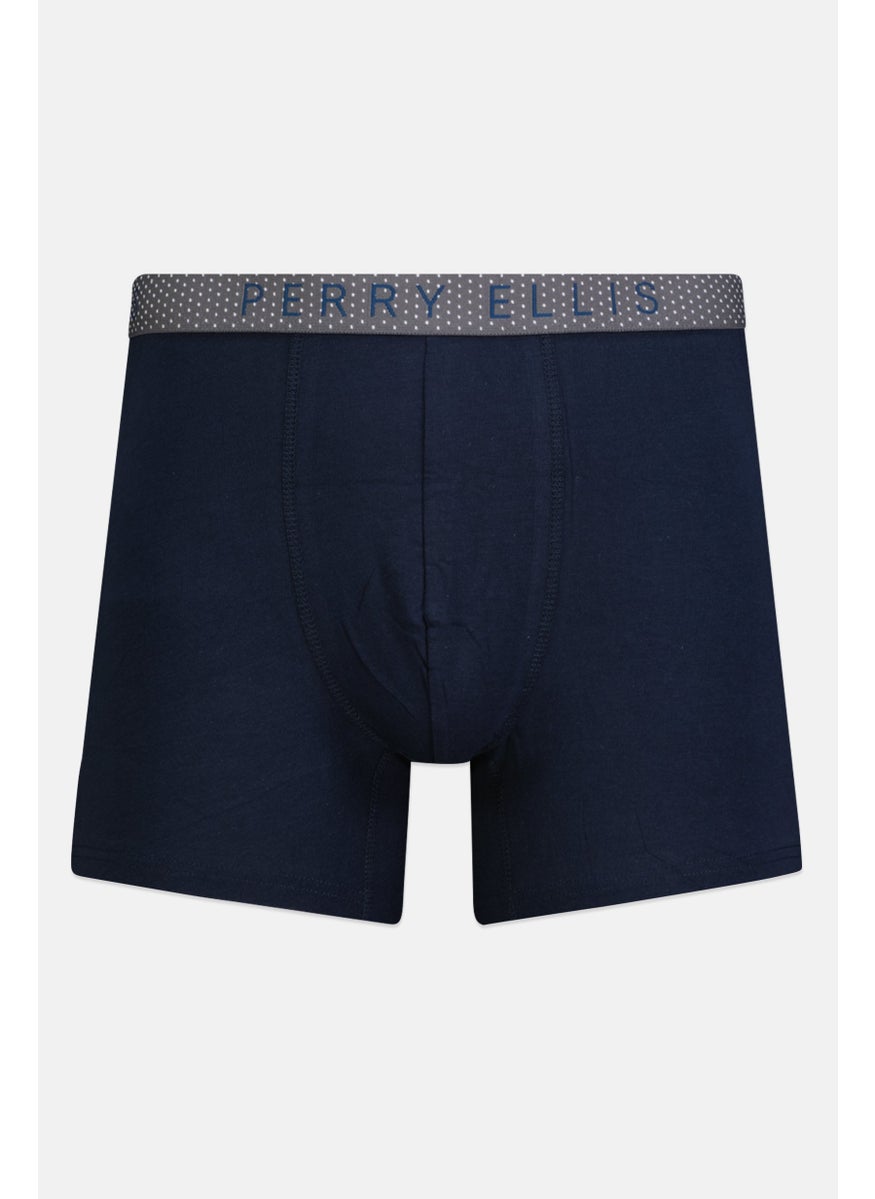 PERRY ELLIS Men 3 Pack Brand Logo Boxer Briefs, Multicolor  - Image 5