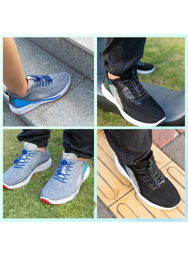 AIXMEET 5 Pairs Elastic No Tie Shoe Laces, shoe laces for sneakers, elastic shoe laces, shoe laces tieless, Heavy Duty No Tie Shoelaces for Kids and Adult, Shoe Laces for Running and Active Sports - Image 4