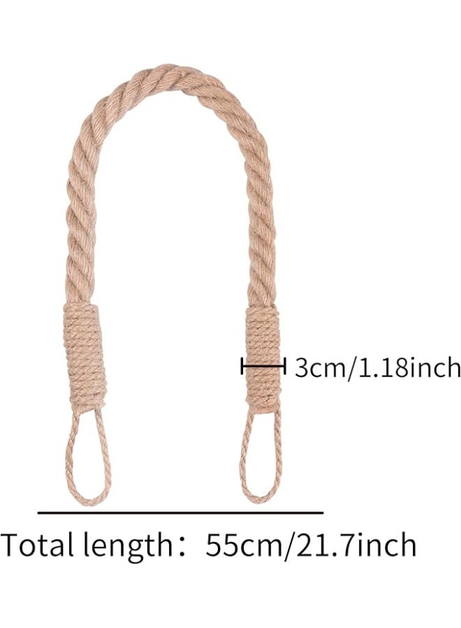 Antikiano Macrame Curtain Tiebacks – Handmade Cotton Decor – Size ‎54.9L × 3W‎ cm - Image 2