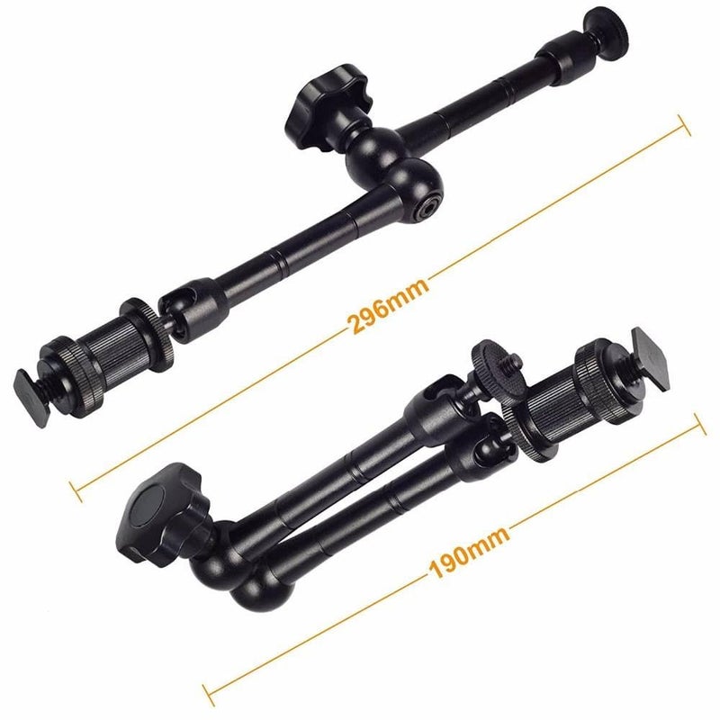 BLACKPIXEL Magic Arm and Super Clamp Camera Mount, Quick Release Plate, DSLR Compatible, Black (11 INCH Magic arm) - Image 4