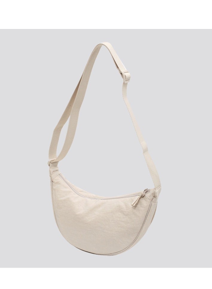 Nylon Crescent Crossbody Bag for Women Men, Lightweight Travel Sling Bag. - Image 1