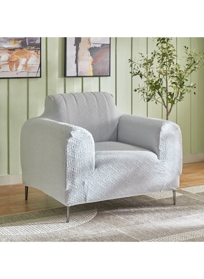 Home Box Comfino Single Seater Knitted Jacquard Sofa Cover 75 x 115 cm - Image 1