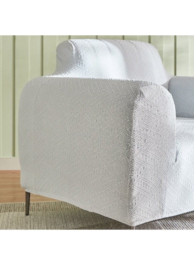 Home Box Comfino Single Seater Knitted Jacquard Sofa Cover 75 x 115 cm - Image 3