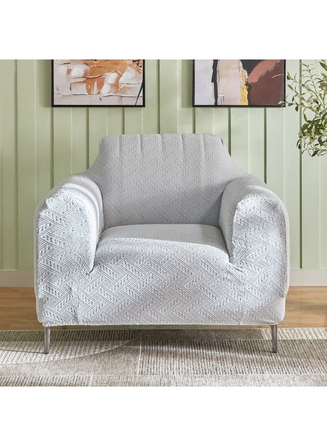 Home Box Comfino Single Seater Knitted Jacquard Sofa Cover 75 x 115 cm - Image 2