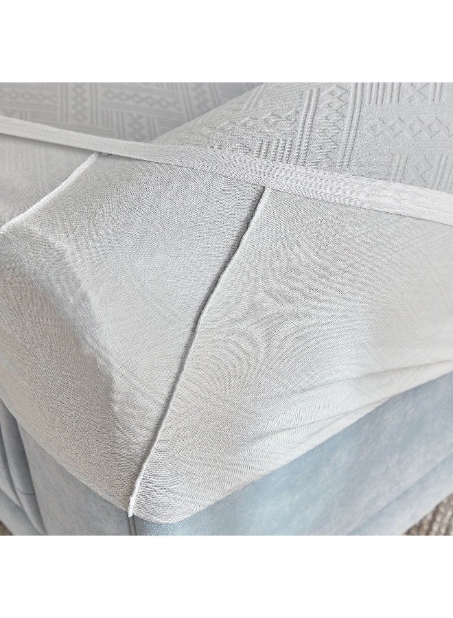 Home Box Comfino Single Seater Knitted Jacquard Sofa Cover 75 x 115 cm - Image 5