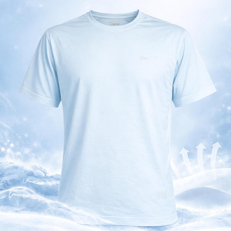 OVERS Plus Size Short Sleeves Round Neck Sports T-Shirts For Mens, Lightweight, Breathable, Stretchable Activewear for Gym, Running & Training. (XL-8XL) - Image 5