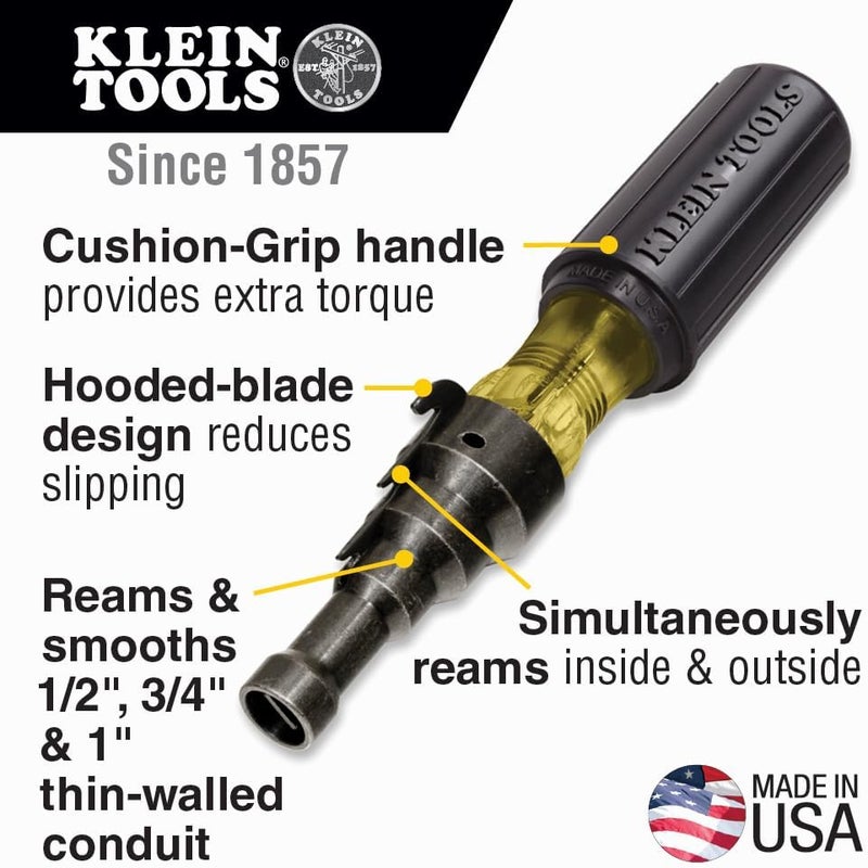 Klein Tools 85191 Screwdriver/Conduit Reamer - Image 2