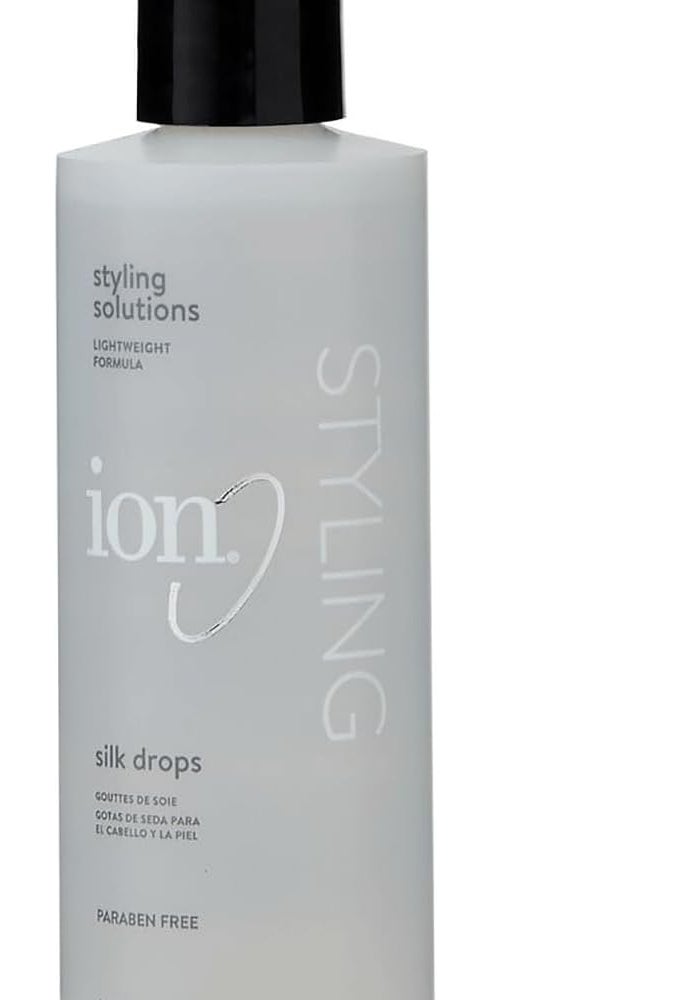 ION Silk Drops - Lightweight Hair Treatment for Shine and Softness, 118 mL - Image 1