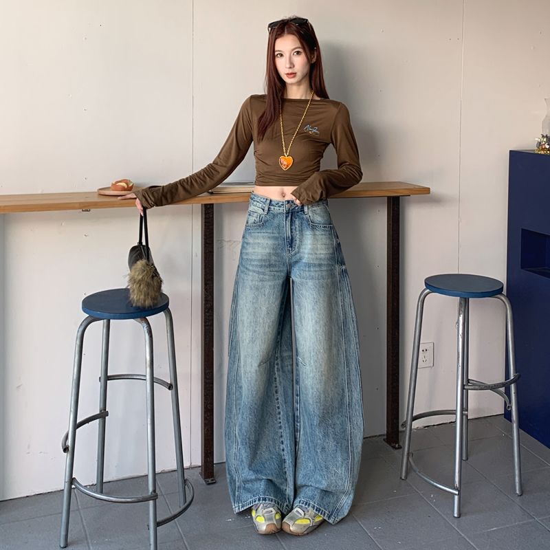 Unisex Casual Daily Denim Jeans - Image 3