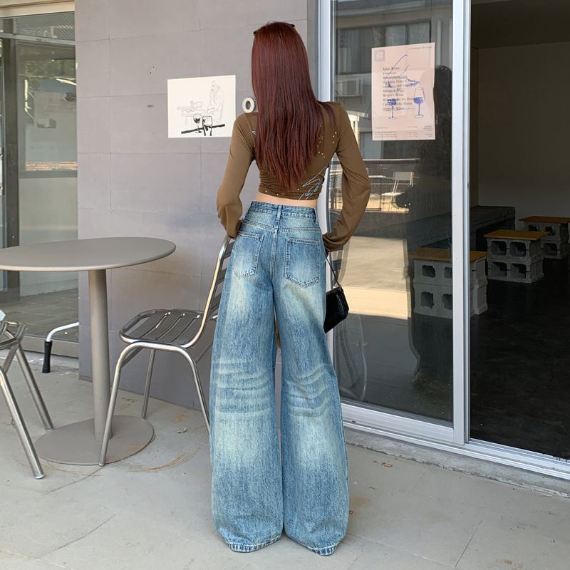 Unisex Casual Daily Denim Jeans - Image 4