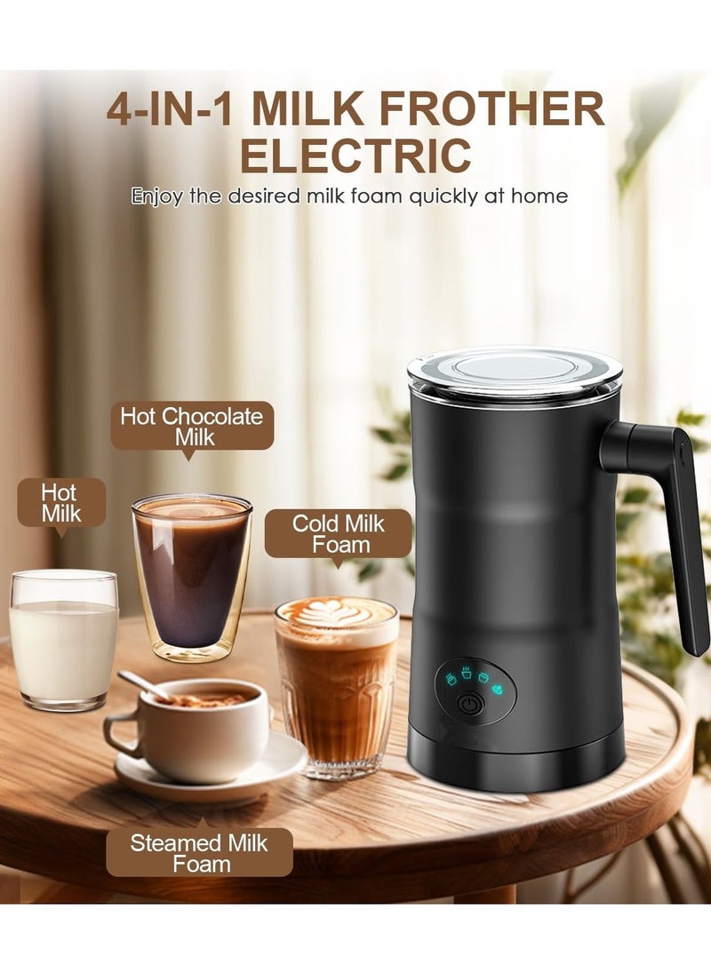 4 in 1 Milk Frother Electric 11.8oz/350ml Hot/Cold Foam Maker Intelligent Temperature Control Milk Warmer for Coffee, Latte, Hot Chocolate  - Image 5