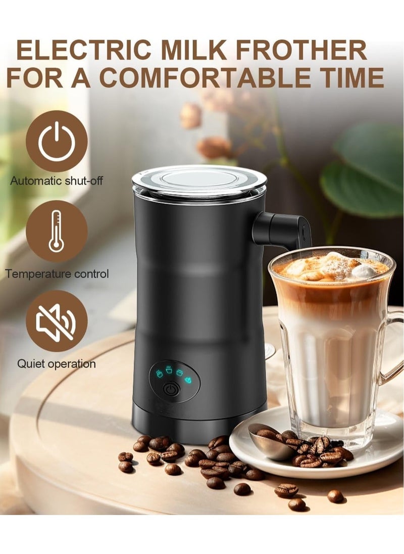 4 in 1 Milk Frother Electric 11.8oz/350ml Hot/Cold Foam Maker Intelligent Temperature Control Milk Warmer for Coffee, Latte, Hot Chocolate  - Image 4