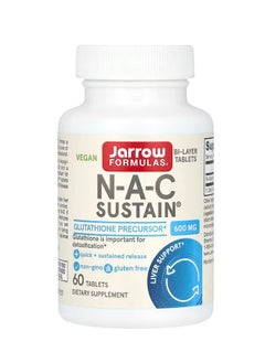 jarrow formulas N-A-C Sustain 600 mg 60 Tablets 