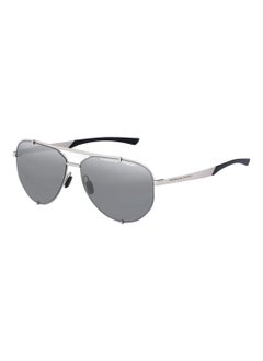 Porsche Design Men Mirrored Pilot Shape Sunglasses - P8920 B 63 - Lens Size: 63 mm  - Image 1