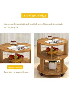 keke Three Tier Round Coffee Table with Elegant Design for Living Room  - Image 2
