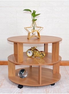 keke Three Tier Round Coffee Table with Elegant Design for Living Room  - Image 5