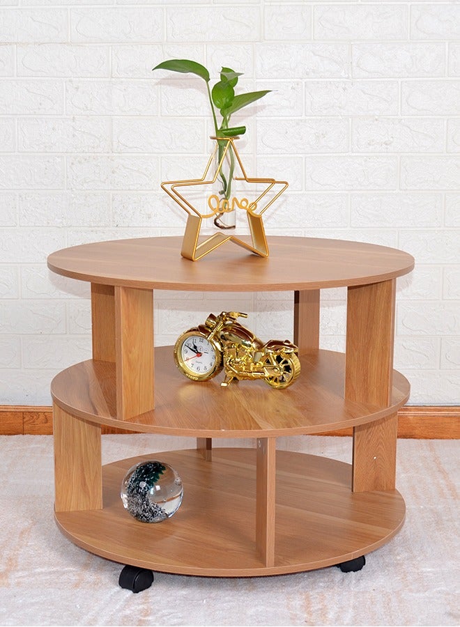 keke Three Tier Round Coffee Table with Elegant Design for Living Room - Image 5