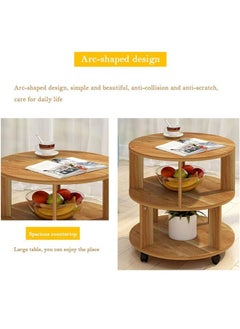 keke Three Tier Round Coffee Table with Elegant Design for Living Room  - Image 4