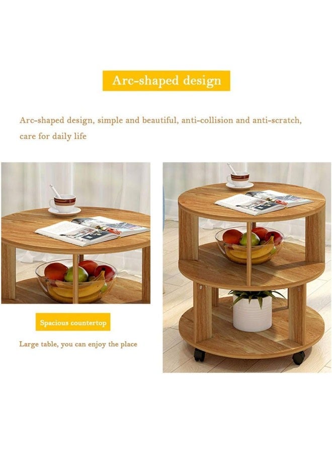 keke Three Tier Round Coffee Table with Elegant Design for Living Room - Image 4