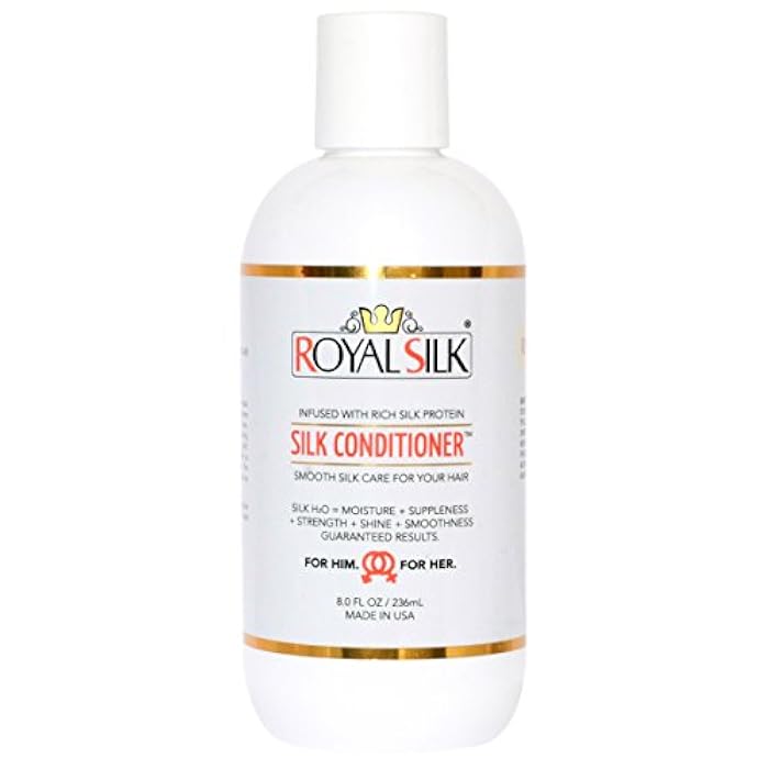 Royal Silk The Original Silk Conditioner Smooth as Silk for Hair Like Silk = Soft, Creamy, Fragrant, Smoothing, Hydrating, Lubricating + Superb Detangler – All Genders, Ages, Hair Types - 8 oz - Image 1