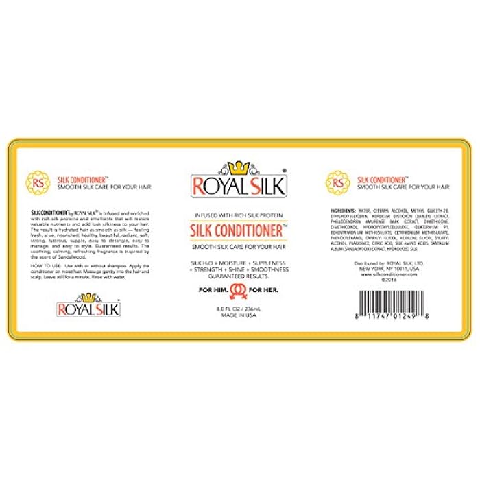 Royal Silk The Original Silk Conditioner Smooth as Silk for Hair Like Silk = Soft, Creamy, Fragrant, Smoothing, Hydrating, Lubricating + Superb Detangler – All Genders, Ages, Hair Types - 8 oz - Image 4