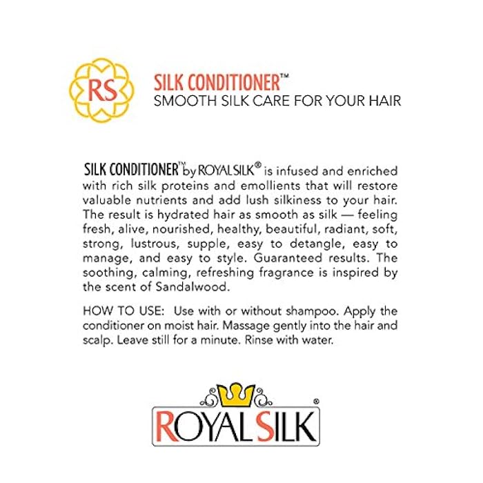 Royal Silk The Original Silk Conditioner Smooth as Silk for Hair Like Silk = Soft, Creamy, Fragrant, Smoothing, Hydrating, Lubricating + Superb Detangler – All Genders, Ages, Hair Types - 8 oz - Image 5