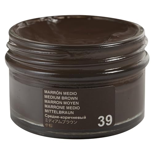 Tarrago Shoe Cream Professional Shoe Polish for Leather Boots, Shoes, Purse, Furniture Eco Friendly Leather Conditioner 1.7oz - Medium Brown #39 - Image 2