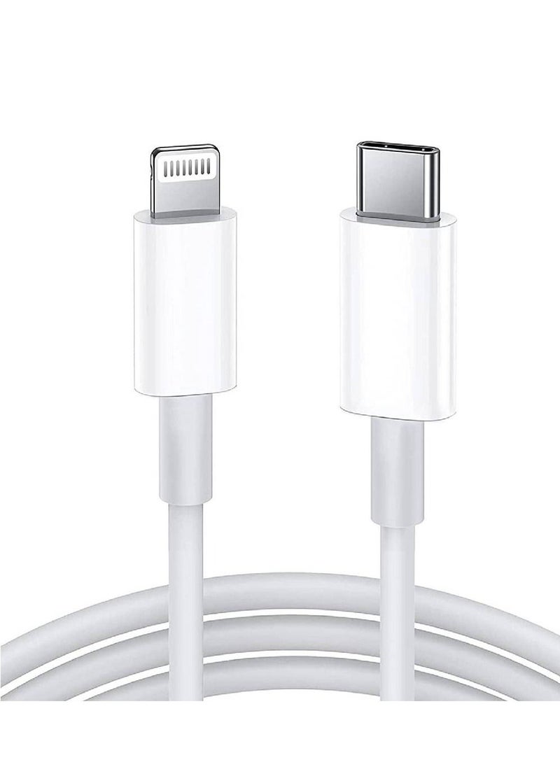 GENNEXT - USB C to Lightning Cable 2M Compatible with iPhone 14 Pro Max/13/12/11 Pro/X/XS/XR/8 Plus/AirPods Pro,Supports Power Delivery,White - Image 1