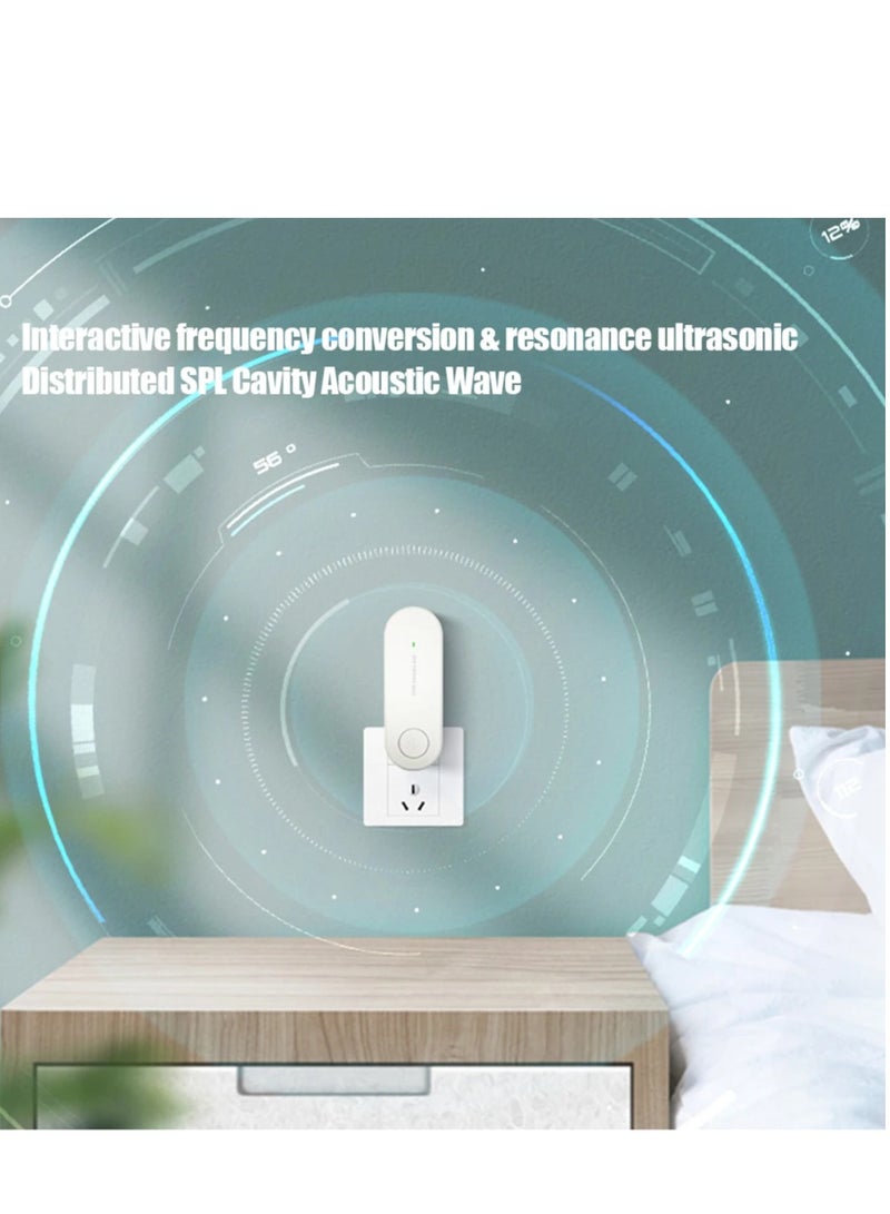 AROAQ Electronic Ultrasonic Pest Repeller, White Eco-friendly Electronic Mosquito Killer, Plug in Pest Control Ultrasonic Repellent for Mice Cockroach Spider Ant Mosquito Bug Insect - Image 3