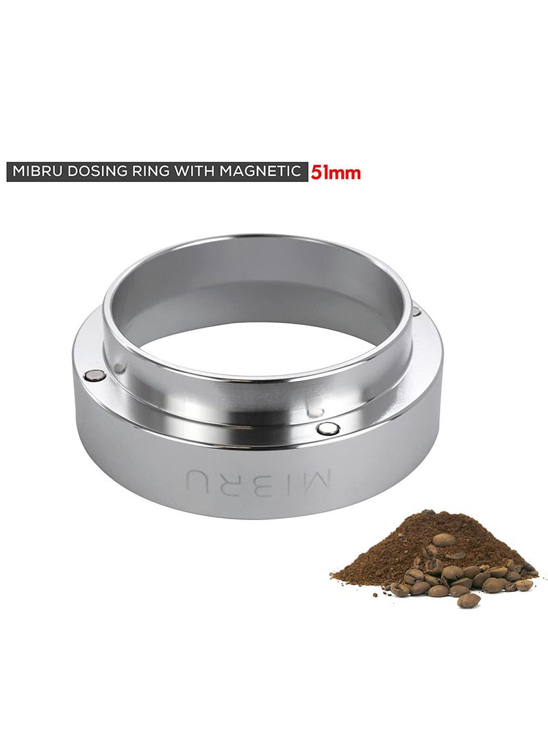 MIBRU Coffee Espresso Barista Portafilter Ring Silver 51MM  - Image 2