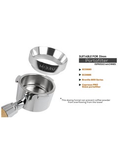 MIBRU Coffee Espresso Barista Portafilter Ring Silver 51MM  - Image 3