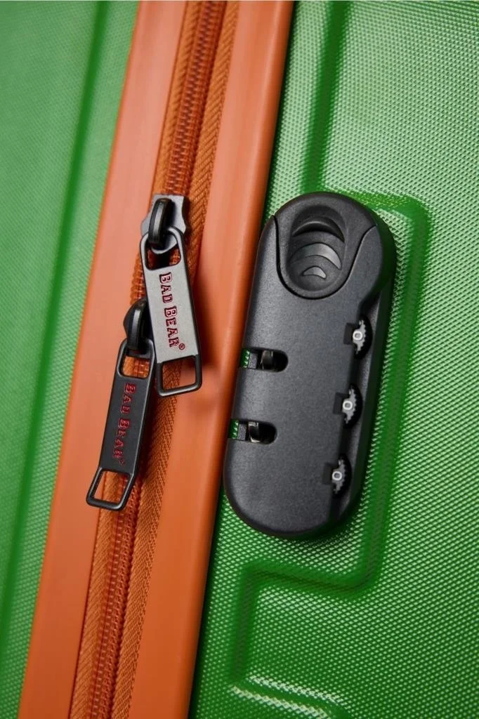 Bad Bear Logo Suitcase Green