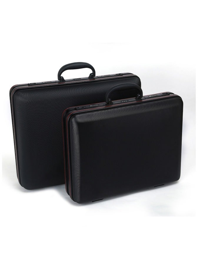ABS Black 18" Hard Pilot Lawyer Doctor Civil Servant Business Case Duffel Bag Laptop Case  With Lock - Image 4