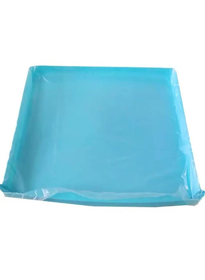 ccHuDE 50 Pcs Rabbits Plastic Cage Liners Clear Bunny Cage Liners Small Animals Litter Pan Liner Bedding Litter Pan Bags for Guinea Pig Hamster - Image 2
