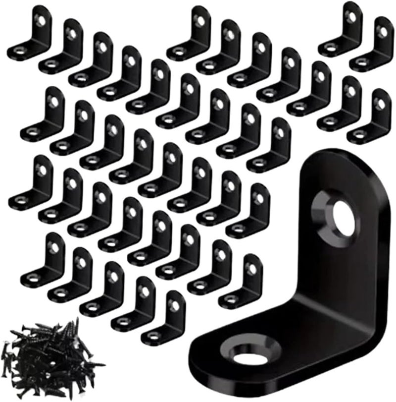 50 Pcs 20mm L Bracket Set Straightforward Installation Kit Color 30mm - Image 2