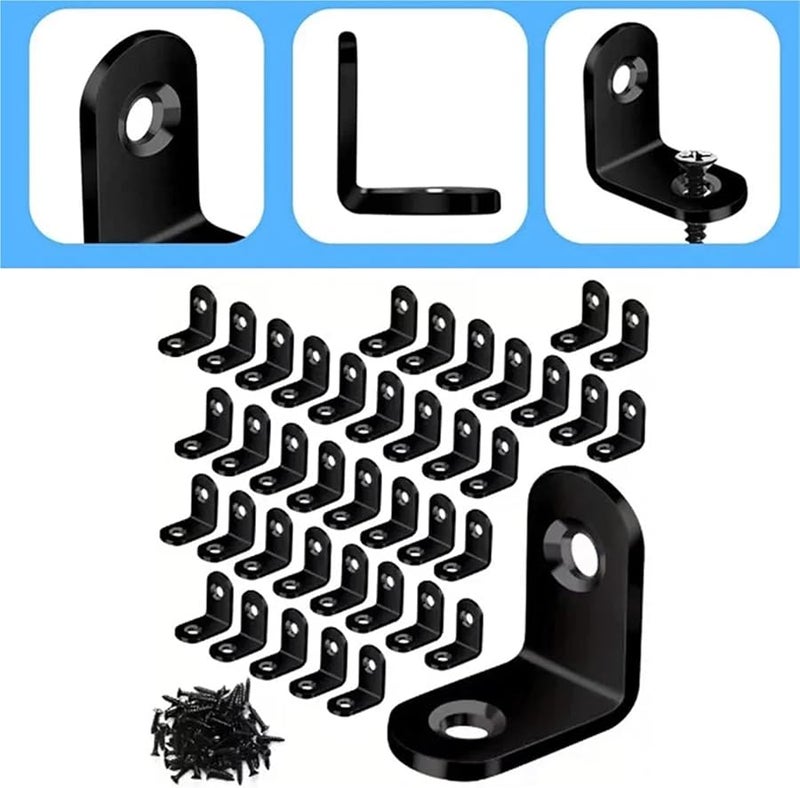 50 Pcs 20mm L Bracket Set Straightforward Installation Kit Color 30mm - Image 5