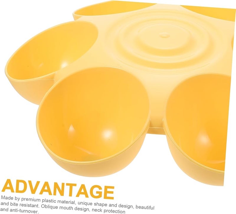 Large Plastic Multi Pet Feeding Bowl For Dogs And Cats Easy To Clean Smooth Surface Home Use - Image 5