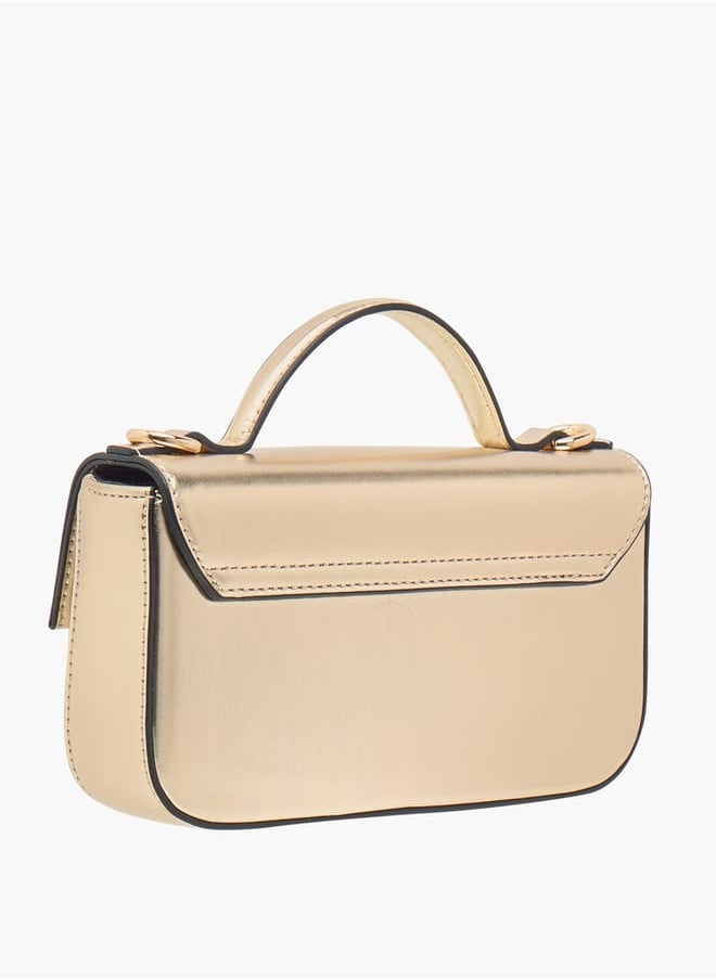 Celeste Women's Textured Satchel Bag with Detachable Strap and Top Handle  - Image 3