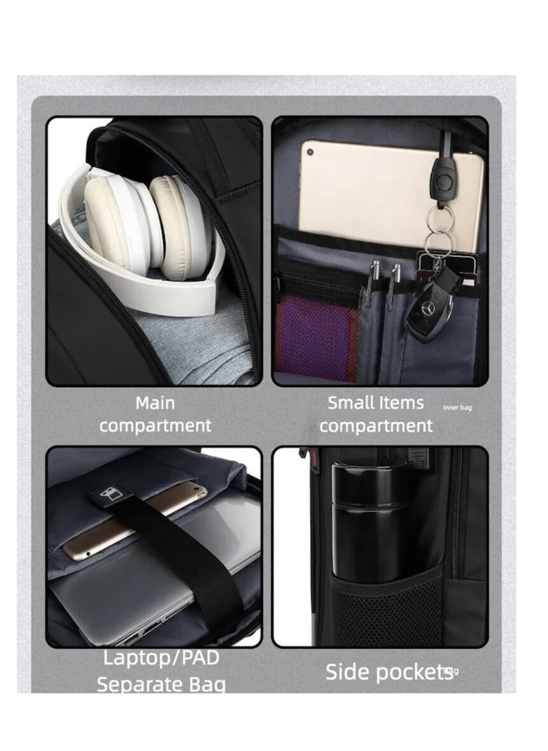 ARCOON - ARCOON Business Work Travel Laptop Backpack for Men, Waterproof w USB Charging Slit Bag, Airline Approved Casual Outdoor Sports Bag (45L) - Image 1