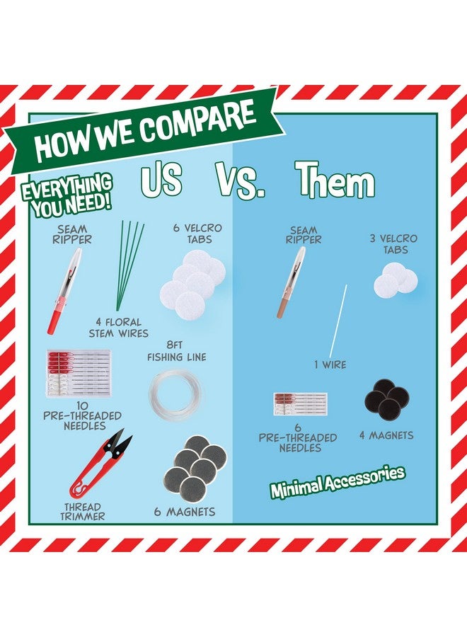 SCS Direct Elf Upgrade Complete DIY Kit- Pose, Hang, Bend Your Christmas Elf - All you need to Make Your Shelf Doll Flexible & Posable- Super Easy to Use - Delight Your Kids & Family This X-Mas Holiday - Image 3