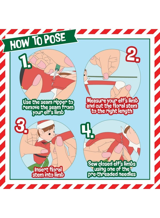 SCS Direct Elf Upgrade Complete DIY Kit- Pose, Hang, Bend Your Christmas Elf - All you need to Make Your Shelf Doll Flexible & Posable- Super Easy to Use - Delight Your Kids & Family This X-Mas Holiday - Image 4