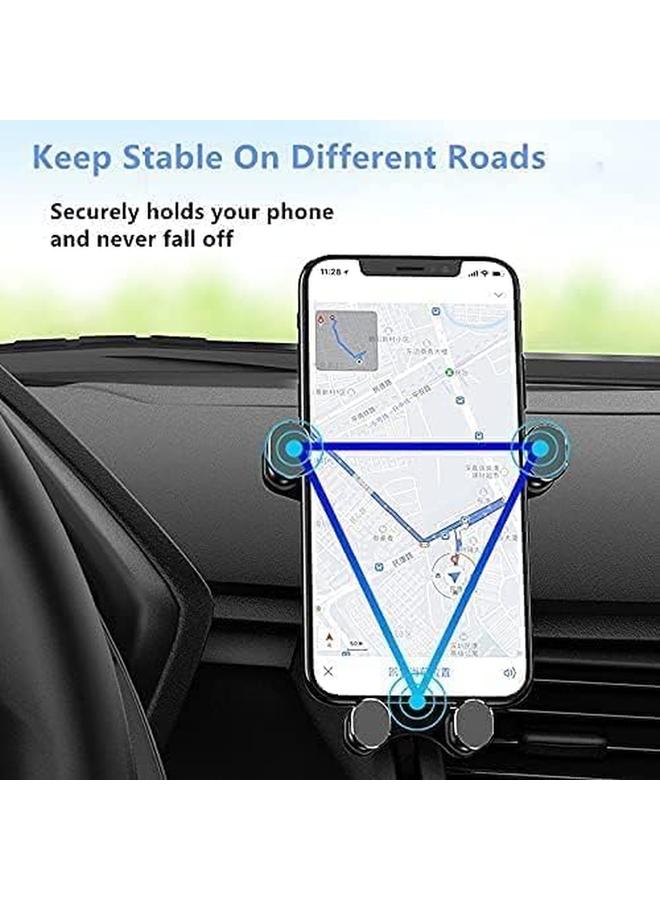 erorex Tekpatt Gravity Car Phone Holder Universal Air Vent Car Mobile Holder 2 In 1 Universal Mobile Holder Vehicle Mount Car Holder For Phone Phone Holder For Car Accessories For Mobile  - Image 2