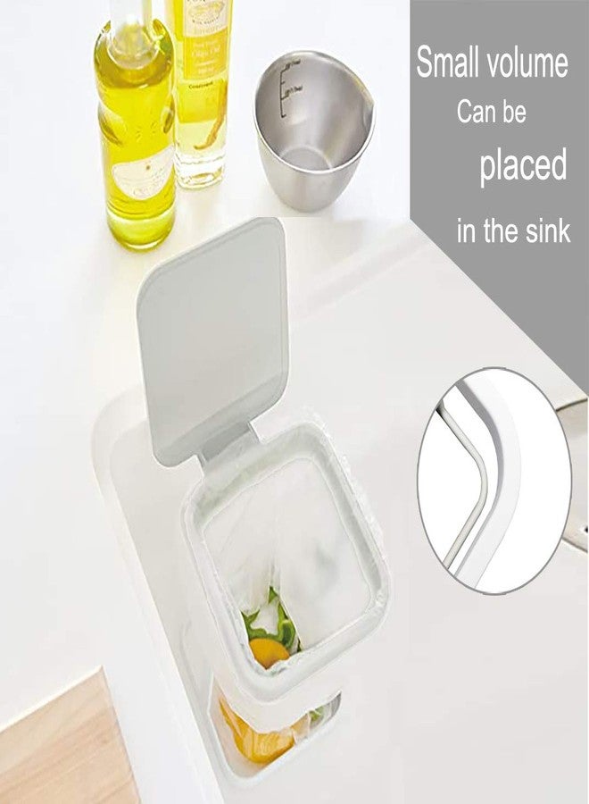 Mukkuri Trash Bag Holder Rack for Kitchen Bedroom(White) - Image 3