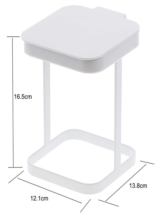 Mukkuri Trash Bag Holder Rack for Kitchen Bedroom(White) - Image 4