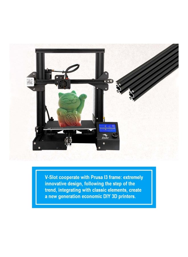 كريليتي 3D طابعة إندر-3x المطورة ثلاثية الأبعاد مع لوح زجاجي أسود - Image 4