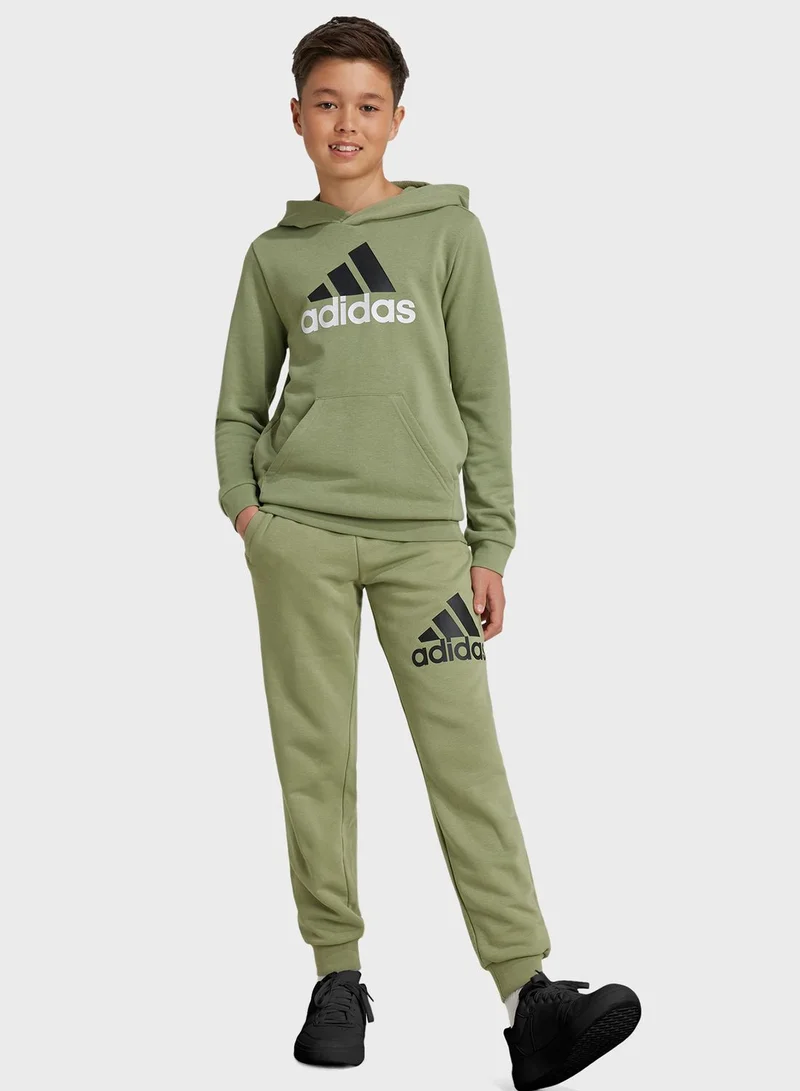 adidas بنطال رياضي شبابي بشعار كبير للماركة