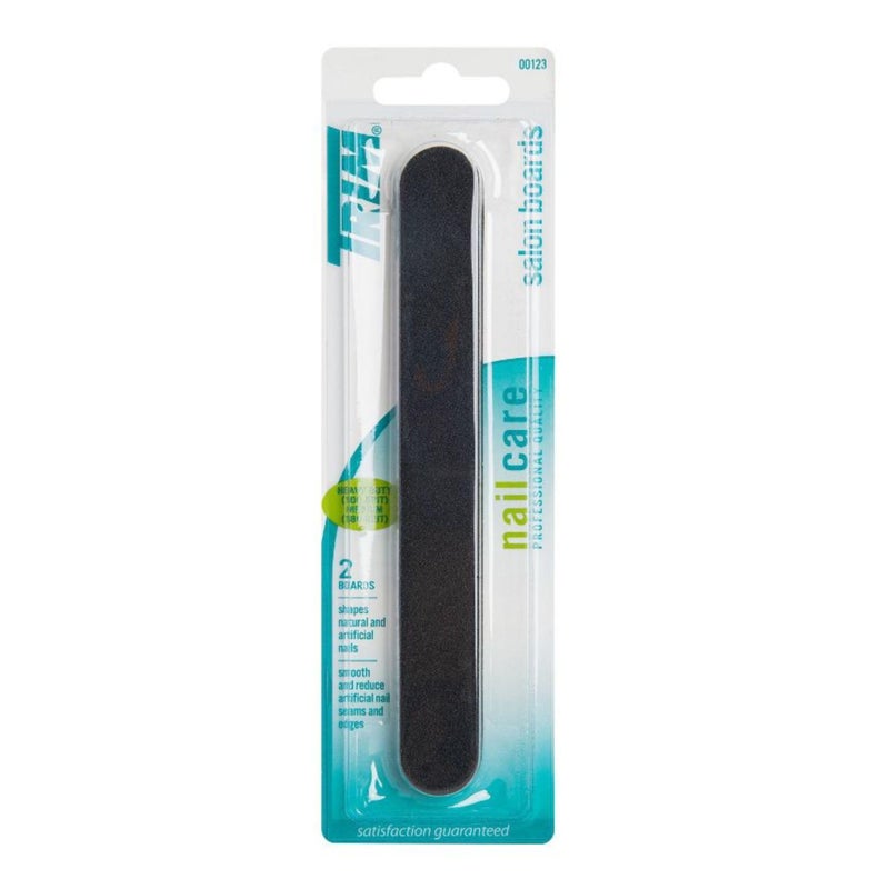 Trim Salon Boards - Professional Quality, Double Sided, 100/180 Grit Nail Files - Cushioned, Easy Grip for Comfortable Use - Emery Boards for Shaping & Smoothing Nails - Black - Pack of 2 - Image 5