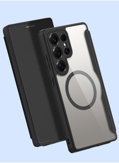 DUX DUCIS Skin X Pro Series Folio Case with MagSafe With Card Wallet For Samsung Galaxy S24 Ultra (Black)  - Image 2